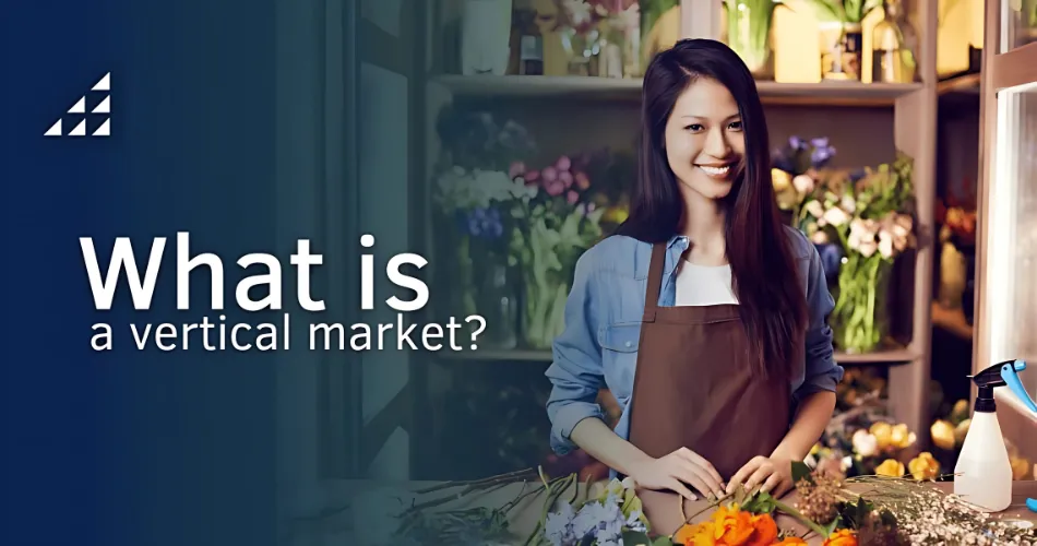 Illustration contrasting vertical and horizontal markets